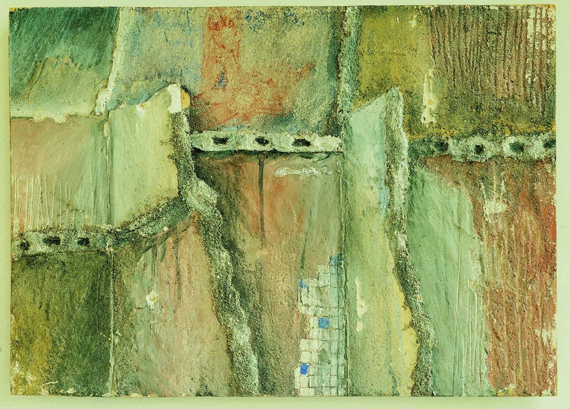 Collages lavati, affreschi, Carlo Munari